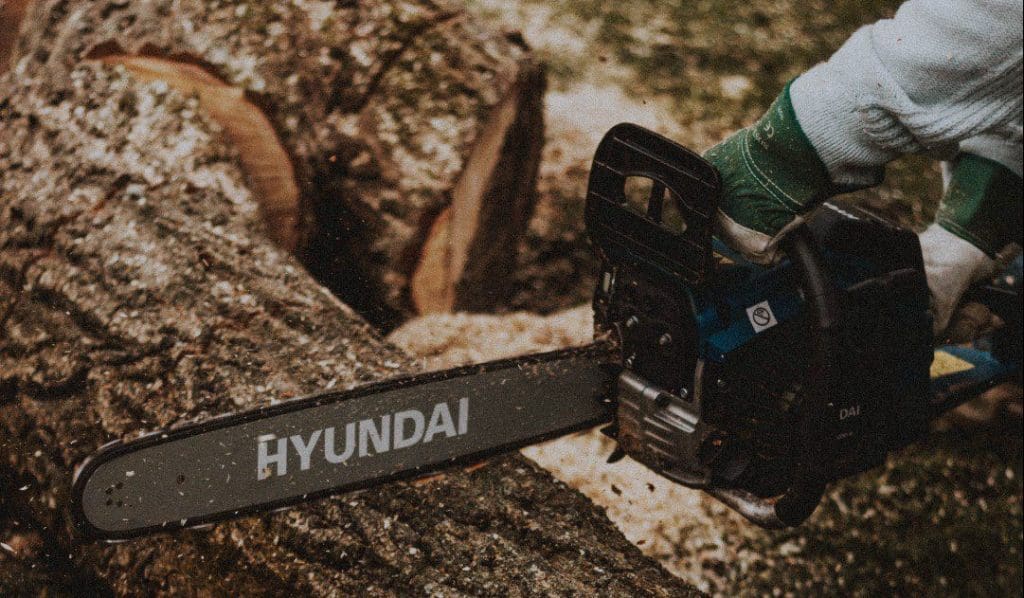 Kettensäge richtig spannen